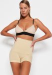 Seamless High Waist Corset Shorts - Tan