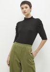 The Luxe Essential Polo Basic Draped Balletrina Sleeve - Black