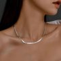 Festive Delicate Stainless Steel Chain Necklace: Versatile And Adjustable For Daily Wear And Party Time - Suitable For All Seasons