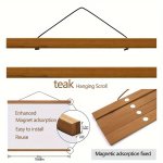 1PC Solid Wood Magnet Picture Clip Poster Clip Magnetic Picture Frame Canvas Frame Photo Frame Photo Hanging Cloth Hanging Shaft