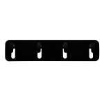 Coda 4 Hook Wall Piece - Black