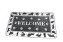 Black And White Rubber Door Mat