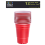 Thingz Large Red Cups 450ML 12 Pack