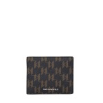 K monogram Kanvas Wallet -black brown