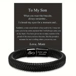 1PC Artificial Leather Simple Bracelets Back To School Gifts Birthday Gifts For Daily Life For Son Or Nephew