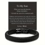 1PC Artificial Leather Simple Bracelets Back To School Gifts Birthday Gifts For Daily Life For Son Or Nephew