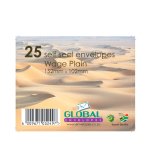 152X102 Wage Envelopes Plain PK25