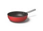 Smeg All Hobs Non-stick Wok 30 Cm Diameter Red