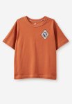 Cotton On Jonny Short Sleeve Print Tee - Rusty Orange alpine Fun Since 1965