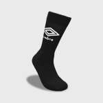 Umbra Umbro 3-PACK Stripe Crew Socks _ 169728 _ Black - L Black