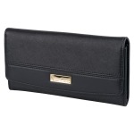 Pierre Cardin Aasha Floral Bifold Purse In Black - Black Onesize