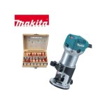 15 PC Router Bit Set In Wooden Case