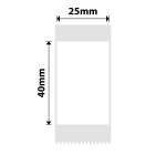 NB358 - - D101 Only - 25X40MM - 160 White Labels