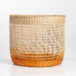 Seagrass Two-toned Basket Medium - Beige & Rust