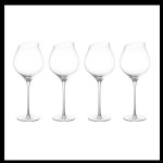 Carrol Boyes Red Wine Glass Set Slanted Mouth-blown Crystal Clear