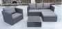 New Wicker Patio 4SEATER And Coffee Table Grey