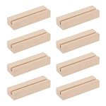 8 Pieces Wood Place Card Holders Table Number Holders Rustic Number Stands For Wedding Party Table Decoration