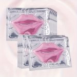 10PCS Pink Crystal Collagen Lip Mask Hyaluronic Acid Hydrating Lip Care Moisturizing Sleeping & Nourishing Lip Dark Lip Correcto