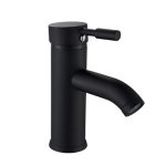 - Short Basin Mixer Tap Blackened Brass