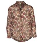 Fig Leaf Print Shirt - Beige L xl