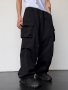 Solid Multi Flap Pockets Men's Straight Leg Cargo Pants Loose Casual Outdoor Pants Men's Work Pants For Hiking Fishing Angling