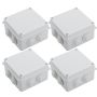 4 Piece Junction Box Cctv Camera Universal Waterproof Electrical Abs Enclosure