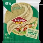 Albany Garlic & Herb Wheat Wraps 6 X 45G