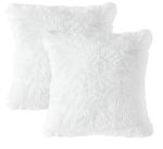 Luxury Pillows And Shag Glamour Covers Set Of 2