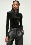 Superbalist Velour Wrap Bodysuit - Black
