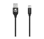Volkano Weave Series Fabric Braided Type-c Cable - 1.2M - Black