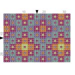 Purple & Yellow Cross Card Holder 9 X 7CM