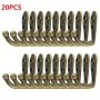 10/20pcs Vintage Style Bronze Wall Hooks Fashionable Single Robe Coat Hat Hangers With Screws Home Storage Organization Wall Mounted Key Holder Hooks