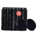 Smygoods Coffee Cup Lids Dome Lid For 10 24 Ounce Cups Paper Cups Black 50 Count No Cups Included