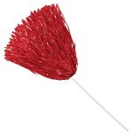 Anderson's Premium Scarlet Red School Spirit Shakers Cheerleader Pom Poms Sports Fan Football Basketball Homecoming Squad Team P