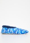 Mens - Blue Camo With Dark Blue Sherpa