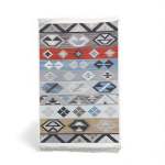 1 X 1.5M Modern Geometric Design Carpet Multicoloured