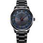 Men Classic Stainless Steel Strap Formal Watch - Silver Black