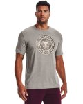 Men's Project Rock Globe Short Sleeve - Pewter Light Heather XL
