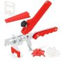 Leorossy Tile Leveling System With Tile Plier 300PCS 1/8 Inch Spacers Clips And 100PCS Reusable Wedges Tile Leveling System Kit For Floor Wall Ceram