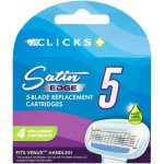 Clicks Lady Satin Edge 5-Blade Refill 4 Cartridges
