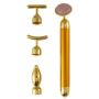 4-IN-1 Electric Vibrating Jade Roller Facial Lifting Massager-golden