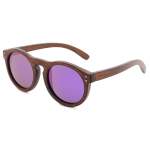 Brown Duwood With Purple Polarized Lense Sunglasses 4260-2