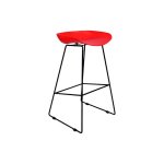 Minimalist Barstool Red