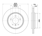 Stone Brake Disc Rear BR13878