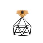 Goldair Gold Candle Holder Black Base Med