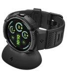 Spigen Google Pixel Watch 4 Premium Rugged Armor Pro Case 45MM Black With Charger Stand