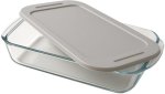 Rectangle Casserole With Lid Serve Casserole