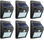 Set Of 6 Pip Motion + Cds Night Sensor Solar LED Wall Light Solar Light Set Wall Mount Pack Of 6