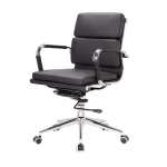 Elite Mid Back Padded Office Chair - Brown