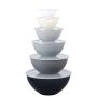 12 Pieces Plastic Salad Mixing Bowls With Lids Set